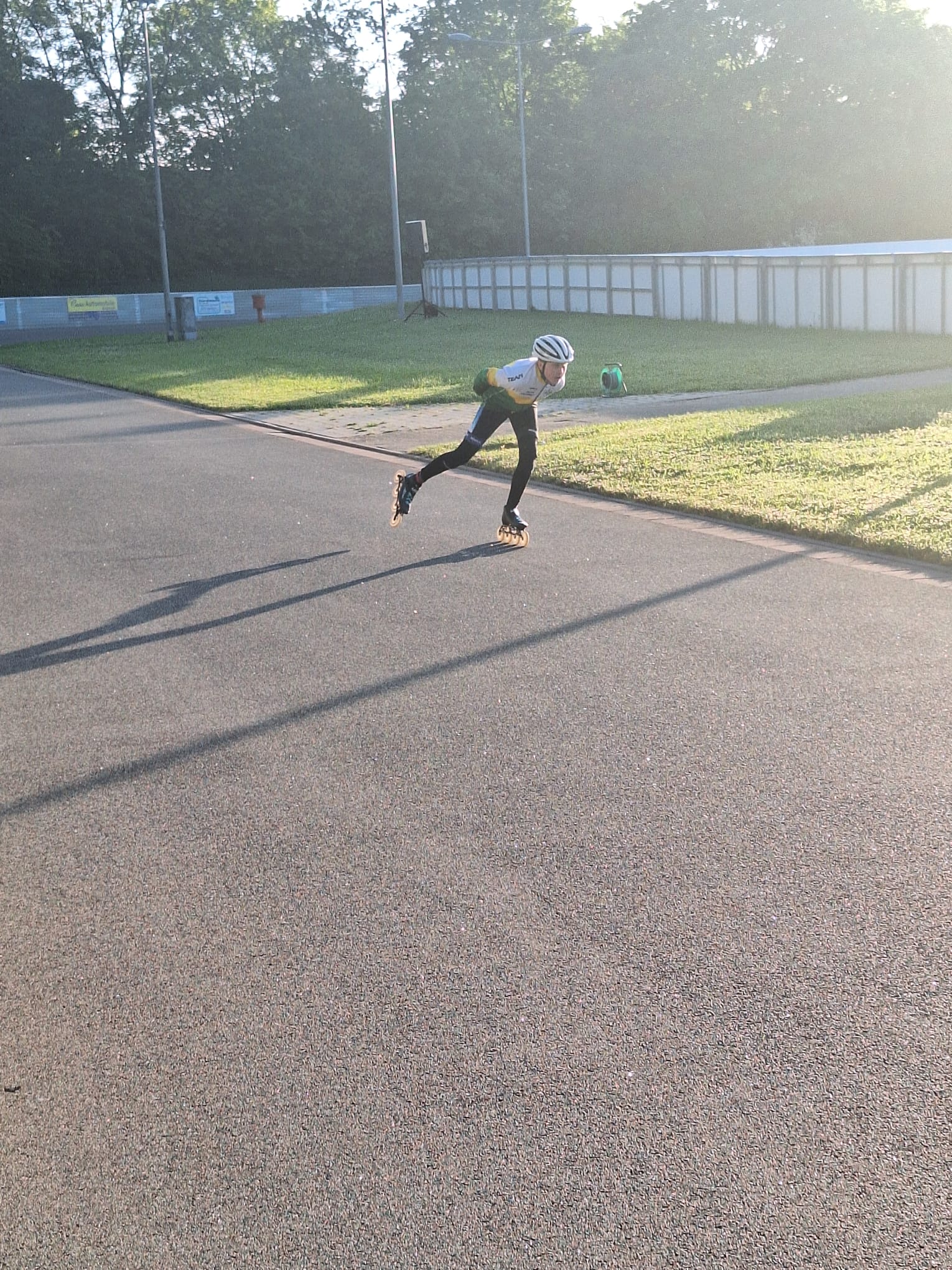 Speedskater beim Training in Groß-Gerau