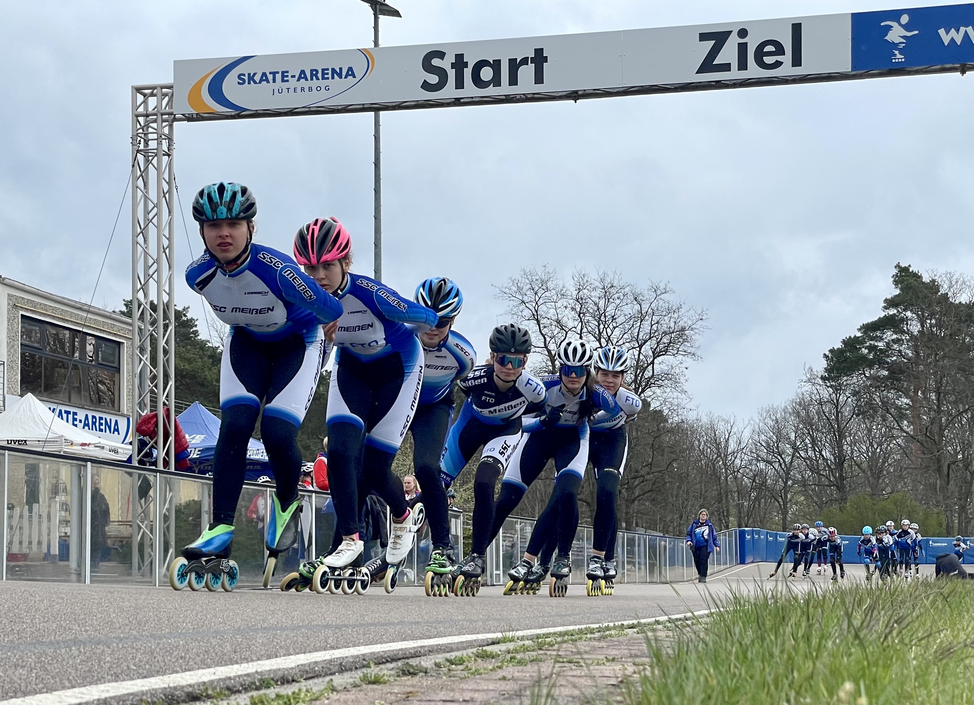 Sportler des SSC Meißen beim gemeinsamen Training